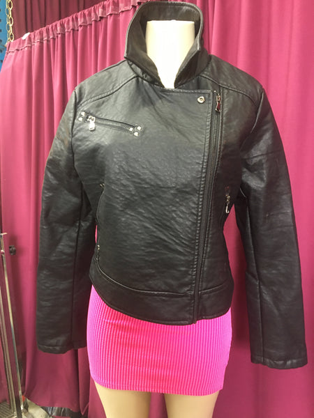 Fauxleather Biker Jacket $9 Each $54 Per SIX PACK (Size: S-M-L-XL 1-2-2-1)