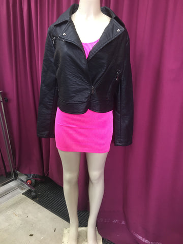 Fauxleather Biker Jacket $9 Each $54 Per SIX PACK (Size: S-M-L-XL 1-2-2-1)