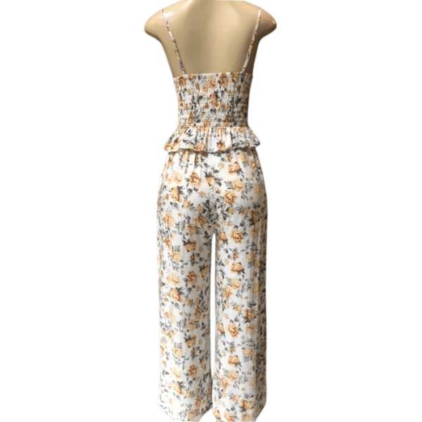 Cinched Top 2 Pocket Pant Floral Set 6 Pack Assorted Colors (Size: S/M-L/XL, 3-3)