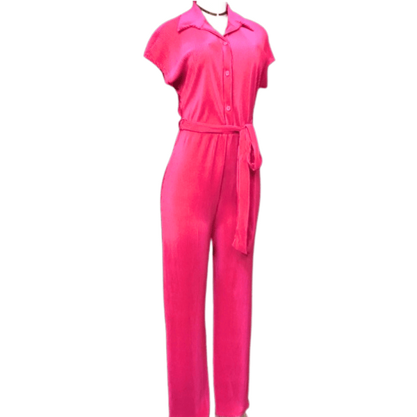 Belted Ribbed Jumpsuit 3 Pack (Size: S-M-L, 1-1-1)