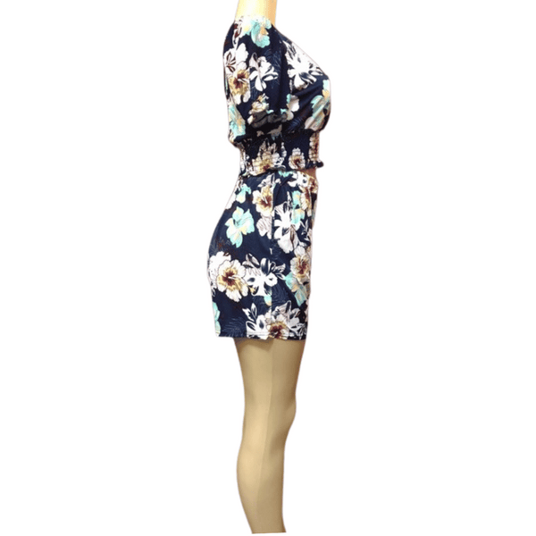 2 PCs Floral Short Set 6 Pack Assorted Colors (Size: S/M-L/XL, 3-3)