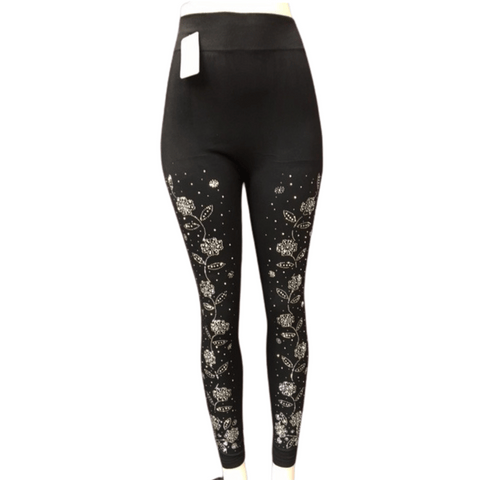 Assorted Embellished Leggings 6 Pack (Size: One Size Fits All)