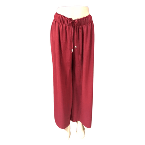 Fashion Wide Leg Draw String Pant 6 Pack Assorted Colors (Size: One Size Fits All)