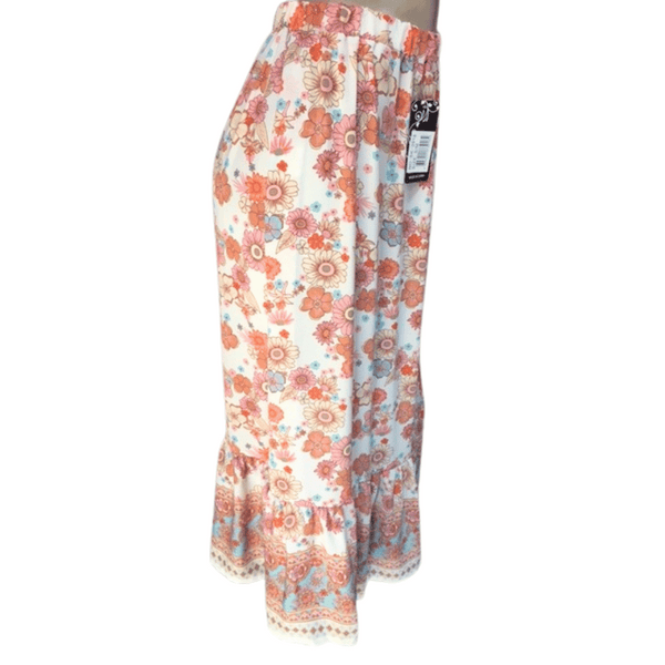 Floral Long Skirt 6 Pack Assorted Colors (Size: S/M-L/XL, 3-3)