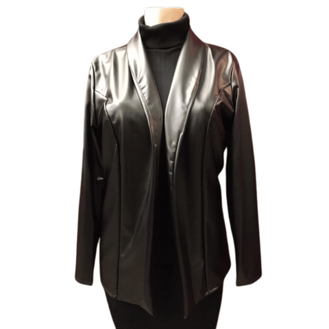 Leather Look Blazer 3 Pack (Size: S-M-L, 1-1-1)