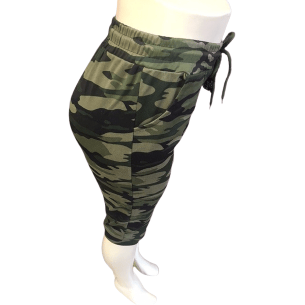 Camo Capri 6 Pack Assorted Colors ( Size: S/M-L/XL, 3-3)