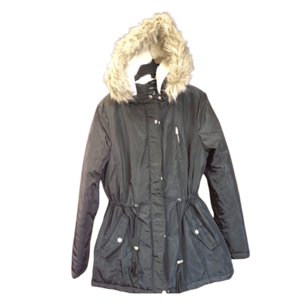 Quilt Lined Jacket With Sherpa Lined Faux Fur Trimmed Hood 6 Per Pack  (Size: S-M-L-XL, 1-2-2-1)