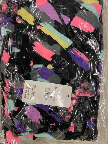 Fur Lined Abstract Print Winter Legging 12 Pack (S/M-L/XL, 6-6) Assorted Print