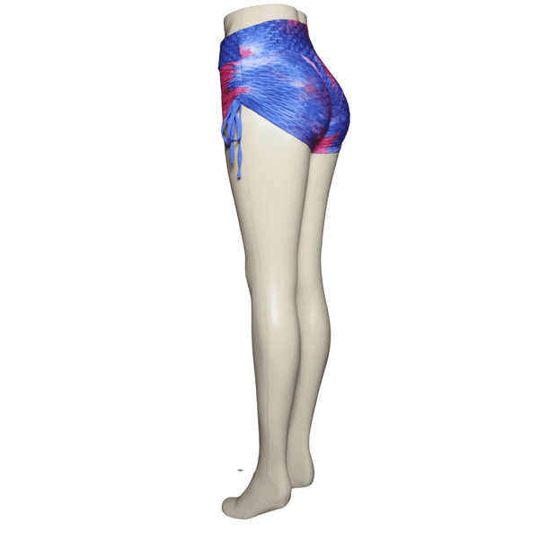 Tie-Dye Butt Lift Cinch Packers Shorts 6 Pack Assorted (S/M-X/XL, 3-3)