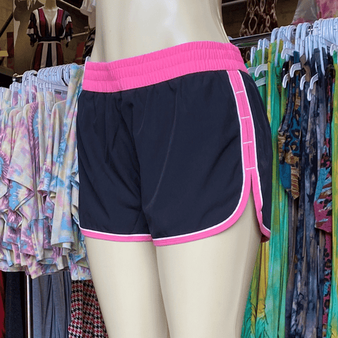 Fully Lined Gym Shorts 6 pack Assorted Highlight Colors (XS-S-M-L, 1-2-2-1)