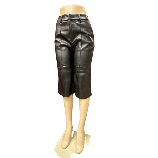 Leather Look Capri Pants 6 Pack (S-M-L, 2-2-2)