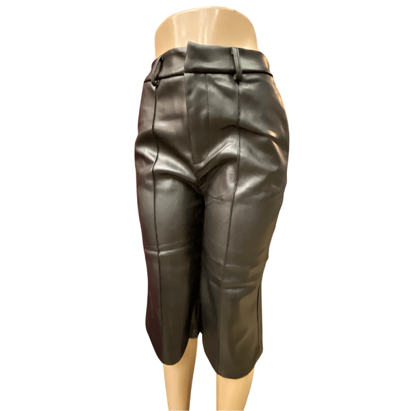 Leather Look Capri Pants 6 Pack (S-M-L, 2-2-2)