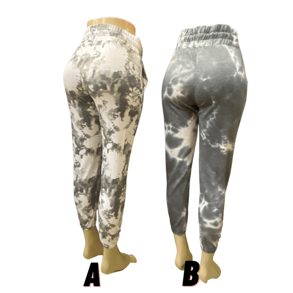 Premium Branded Tie-dye Drawstring High Waist Legging 12 Pack Per Style ( Size: S-M-L-XL, 2-4-4-2)  Tie-dye