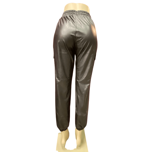 Leather Look Cargo Pants 6 Pack (S-M-L, 2-2-2)