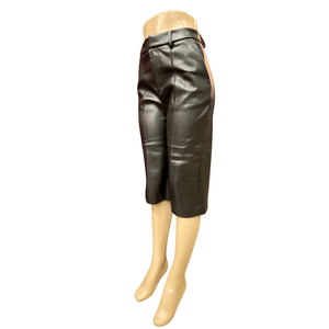 Leather Look Capri Pants 6 Pack (S-M-L, 2-2-2)