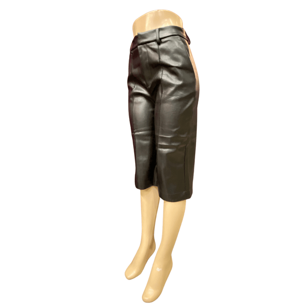 Leather Look Capri Pants 6 Pack (S-M-L, 2-2-2)