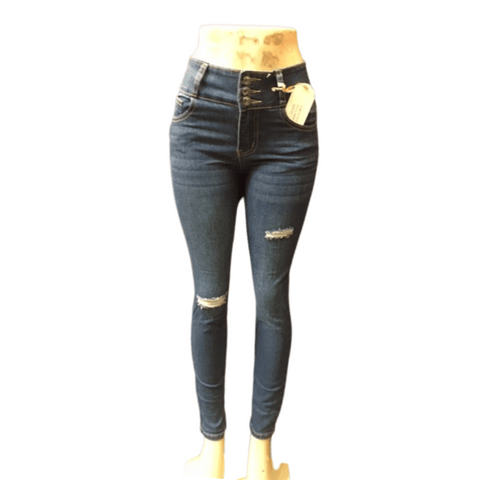 3 Button High Waist Jean 12 Pack (Size: 1/2,3/4,5/6,7/8,9/10, 11/12,13/14,15/16)