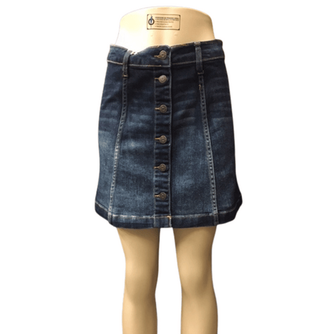 Bottom Front Denim Skirt 6 Pack (Size: XS-S-M-L, 1-2-2-1)