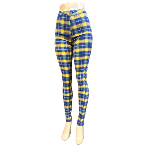 Fashion Plaid Stretch Pants 8 Pack (S-M-L-XL, 2-2-2-2)