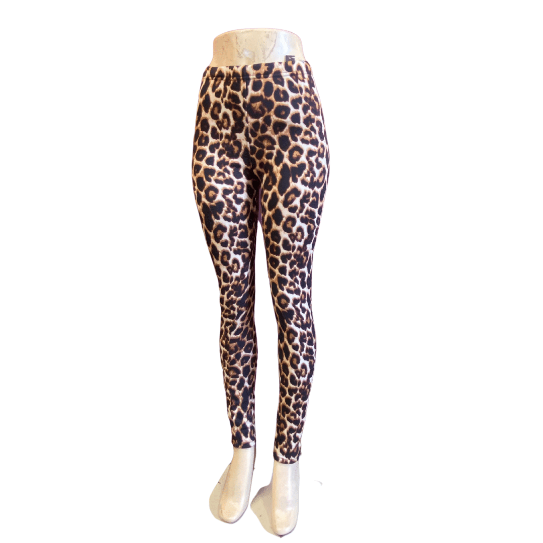 Fur Lined Animal Print Winter Legging 6 Pack (S/M-L/XL, 3-3)