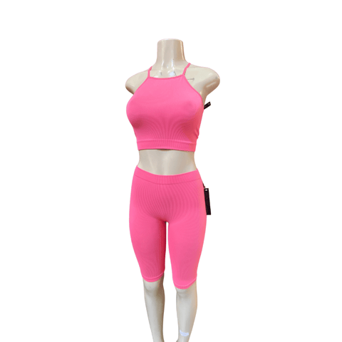 Two-Piece Bermuda Tank Activewear Set 6 Pack (Size: S/M-L/XL)