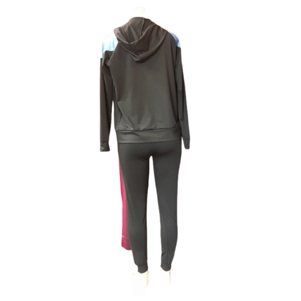 3 Piece Activewear Set Hoodie Jacket, Tank, 2 Side Pocket Cuff Bottom Pant 6 Pack Assorted Colors (Size: S/M-L/XL,  3-3)