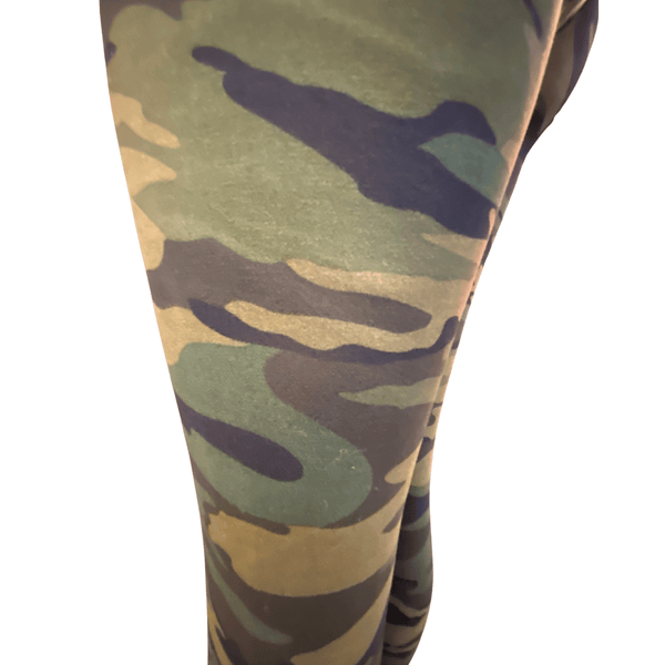 Camo Fur Lined Winter Legging 6 Pack (S/M-L/XL, 3-3)