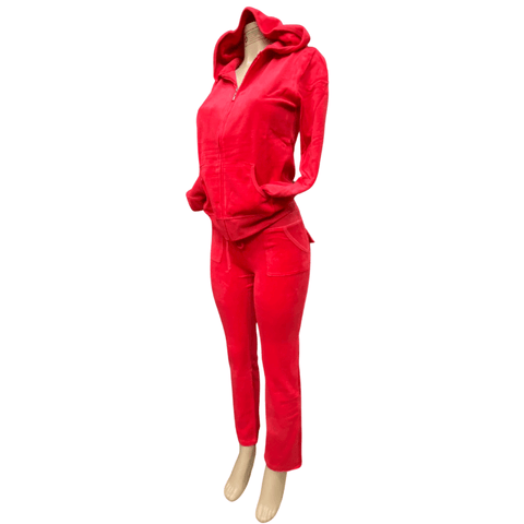 Two Piece Velour Hoodie Activewear Set 3 Pack (S-M-L, 1-1-1) per Color